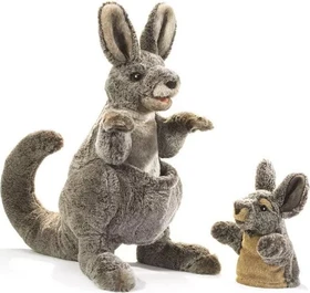 Folkmanis Handpuppe Känguru mit Baby