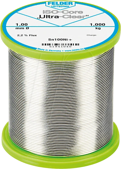 Felder ISO-Core Ultra-Clear Sn100Ni+ Sn99.25Cu Lötzinn 0.5mm, 250g