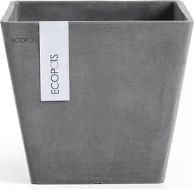 Ecopots Kunststoff-Topf Rotterdam 20x20cm grey