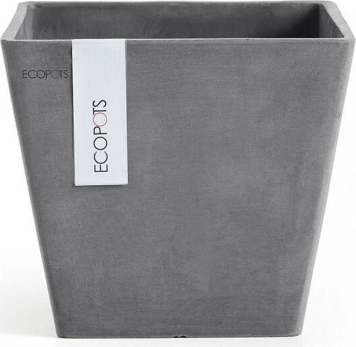 Ecopots Kunststoff-Topf Rotterdam 20x20cm grey