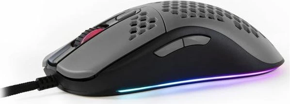 Arozzi Favo Gaming Maus schwarz/grau, USB