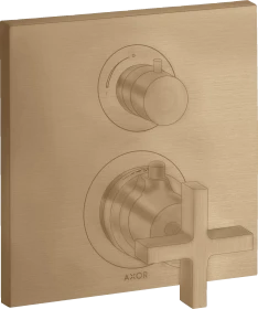 Hansgrohe Axor Citterio Thermostat mit Ab- und Umstellventil brushed bronze