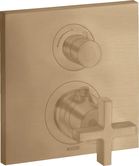 Hansgrohe Axor Citterio Thermostat mit Ab- und Umstellventil brushed bronze