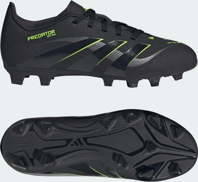 adidas Predator Club FG/MG core black/carbon/lucid lemon (Junior)