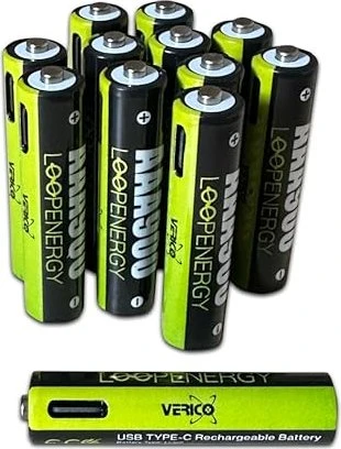 Verico LoopEnergy Micro AAA Li-Ion USB-C 600mAh, 12er-Pack