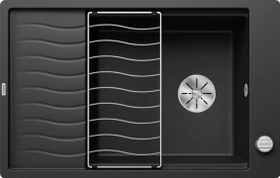 Blanco Elon XL 6 S-F InFino Becken reversibel mit Ablauffernbedienung schwarz