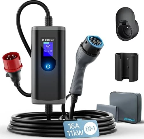 Bokman Typ 2 11KW Ladekabel mit CEE Stecker