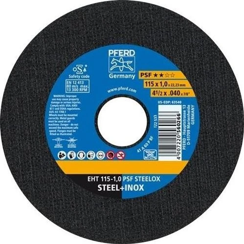 Pferd EHT 115-1.0 PSF STEELOX Trennscheibe, 115x1x22.23mm, 25 Stück