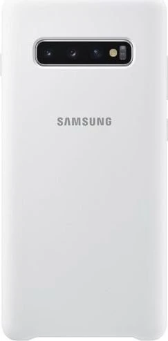 Samsung Silicone Cover für Galaxy S10+ weiß