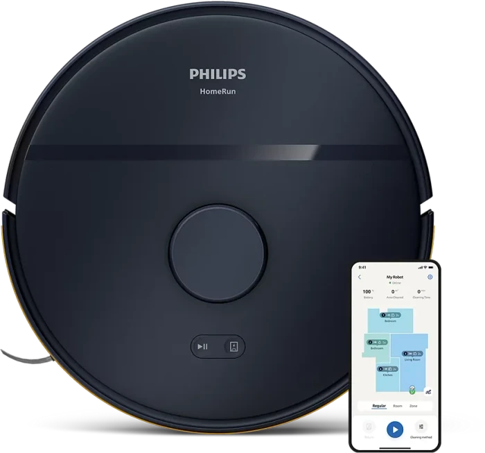 Philips XU2000/10 HomeRun 2000 Series Saug-/Wischroboter mitternachtsblau