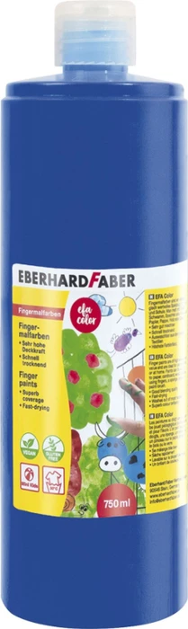 Eberhard Faber EFA Color Fingerfarbe, kobaltblau, 750ml
