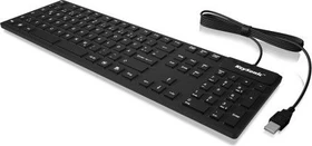 KeySonic KSK-8030IN Silikon Keyboard, schwarz, USB, DE (28035)