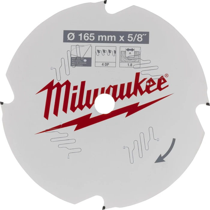 Milwaukee CSB P FC D Kreissägeblatt 4Z, 165x2.2x15.87mm, 1 Stück