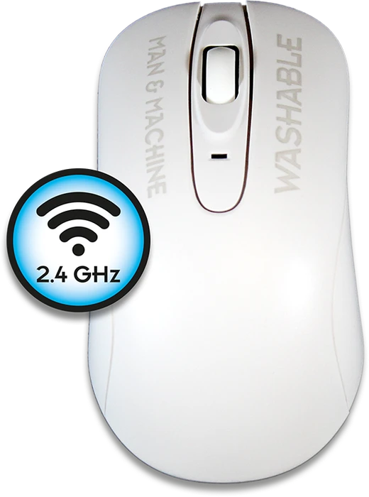 Man & Machine C Mouse washable wireless, weiß, USB