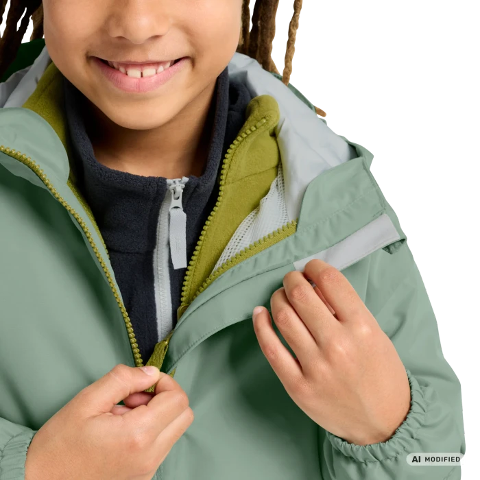 Jack Wolfskin Iceland 3in1 Funktionsjacke green zinnia (Junior)