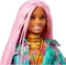 Mattel Barbie - Extra mit pinken Flechtzöpfen in Floral bedruckter Jacke DJ Haustier-Maus Vorschaubild