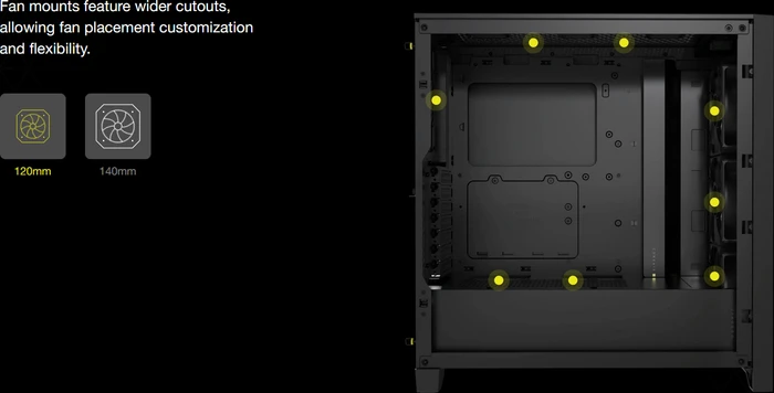 Corsair iCue 4000D RGB Airflow, schwarz, Glasfenster