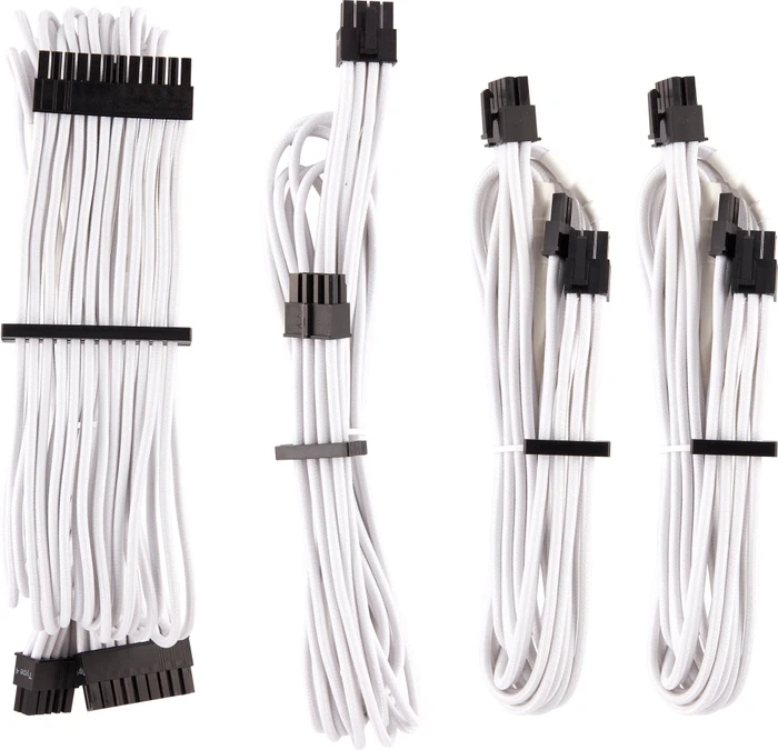 Corsair PSU Cable Kit Type 4 - Starter Kit - Gen4, weiß