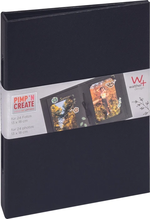 Walther Design Buch Fotoalbum Pimp and Create 15.5x20.5 schwarz