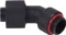 Aquatuning HF Schraubanschluss 45° G1/4" AG auf 13/10 drehbar, schwarz Vorschaubild