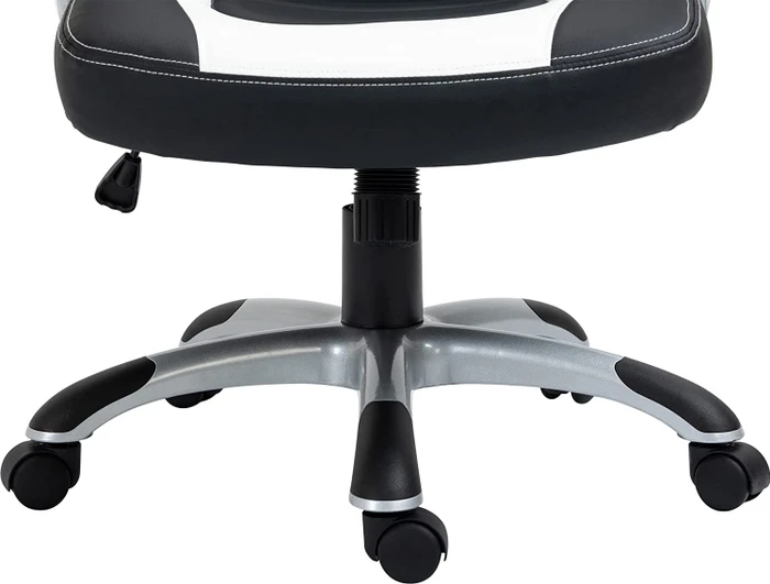 CLP Foxton Kunstleder Gamingstuhl, schwarz/weiß