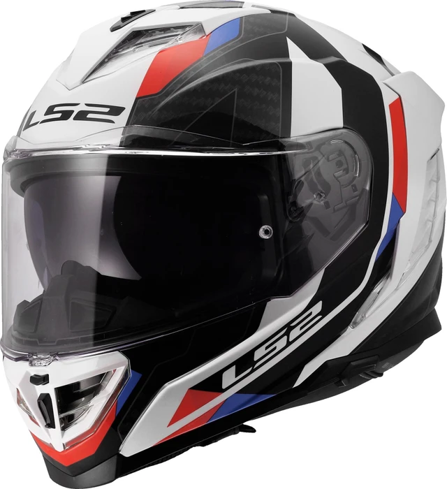 LS2 FF818 Storm III Sporty weiß/schwarz/rot/blau
