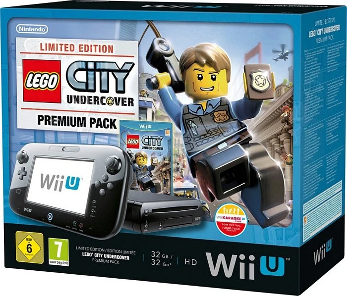 Nintendo Wii U Premium Pack - 32GB LEGO City: Undercover Bundle schwarz