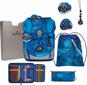 DerDieDas ErgoFlex Tiny Turbo Speed Schultaschen-Set, 5-tlg.