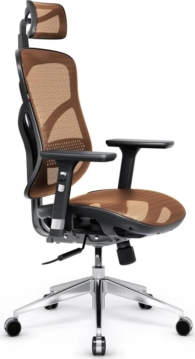 Diablo Chairs V-Basic Ergonomischer Bürostuhl, schwarz/orange