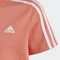 adidas Essentials 3-Streifen Cotton T-Shirt kurzarm semi coral fusion/white (Junior) Vorschaubild