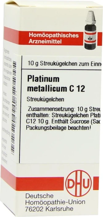 DHU Platinum Metallicum C12 Globuli, 10g
