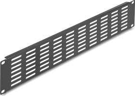 DeLOCK 19" Blindpanel, Lüftungsschlitze, schwarz, 2HE