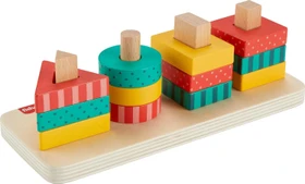 Mattel Fisher-Price Buntes Holz-Stapelspielset