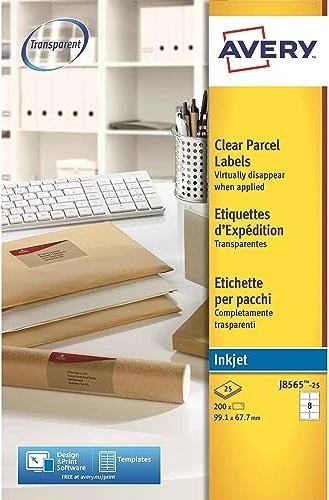 Avery-Zweckform Versandetiketten, 99.1x67.7mm, weiß, 25 Blatt (200 Etiketten)