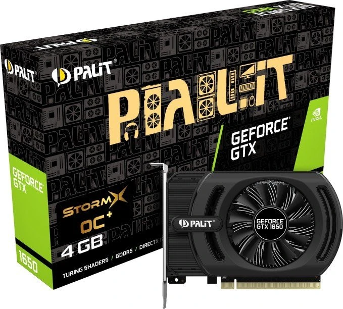Palit GeForce GTX 1650 StormX OC+, 4GB GDDR5, HDMI, 2x DP