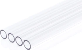 Alphacool Eisrohr HardTube PETG Rohr, 80cm 12/9mm, klar, 4er-Pack