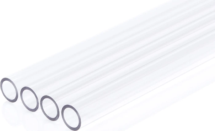 Alphacool Eisrohr HardTube PETG Rohr, 80cm 12/9mm, klar, 4er-Pack
