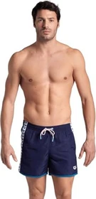 Arena Team Stripe Badeshorts navy/blue cosmo/white (Herren)