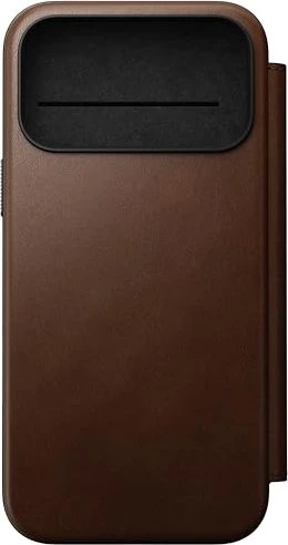 Nomad Modern Leather Folio für Apple iPhone 17 Pro Max braun
