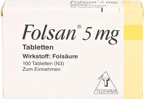 Teofarma Folsan 5mg Tabletten, 100 Stück