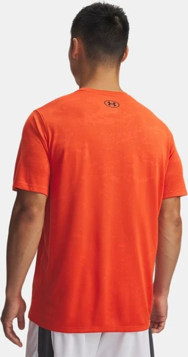 Under Armour Tech Vent Jacquard Funktionsshirt kurzarm orange base/black (Herren)