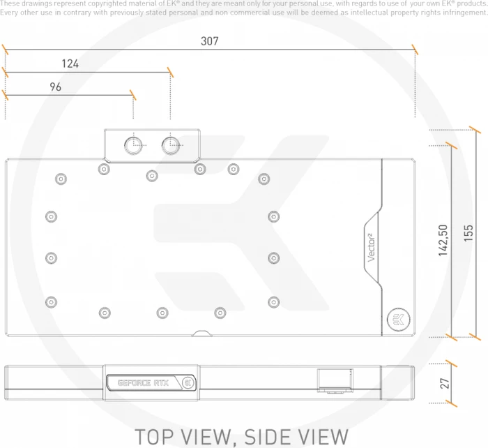 EK Water Blocks Quantum Line EK-Quantum Vector² Trio RTX 4090 D-RGB, Nickel, Acryl