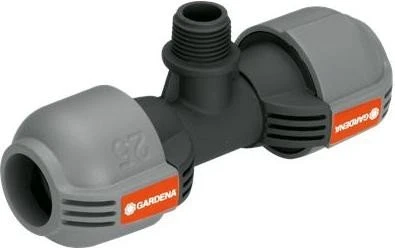 Gardena T-Stück 25mm, 1/2" Außengewinde