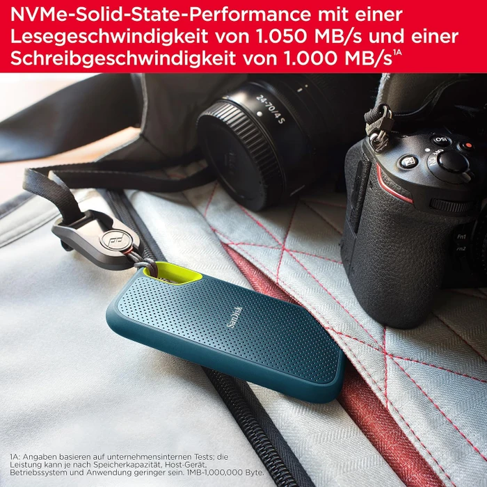 SanDisk Extreme Portable SSD V2, Monterey, 2TB, USB-C 3.1