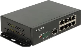 DeLOCK Wallmount Gigabit Switch, 8x RJ-45, 1x SFP (87708)