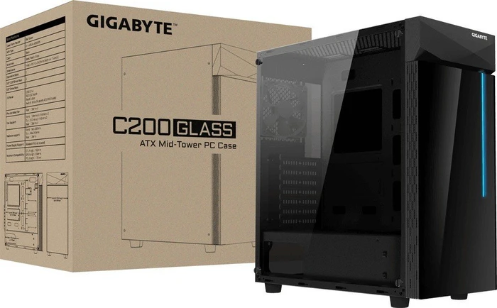 GIGABYTE C200 Glass, Glasfenster