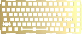 Glorious GMMK Pro 75%, Switch Plate, Metall (Messing), ANSI, gold