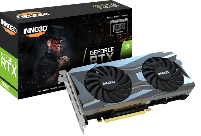 INNO3D GeForce RTX 2060 12GB Twin X2 OC, 12GB GDDR6, HDMI, 3x DP