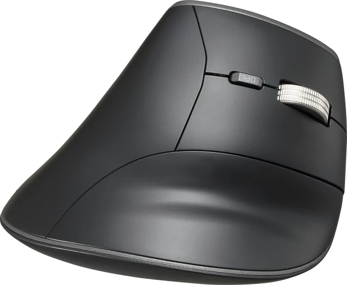 ISY IEM-4000 Ergonomische Dual-Mode Pro Maus, schwarz/grau, USB/Bluetooth