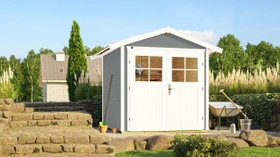 Weka 224 205x109cm Gerätehaus grau